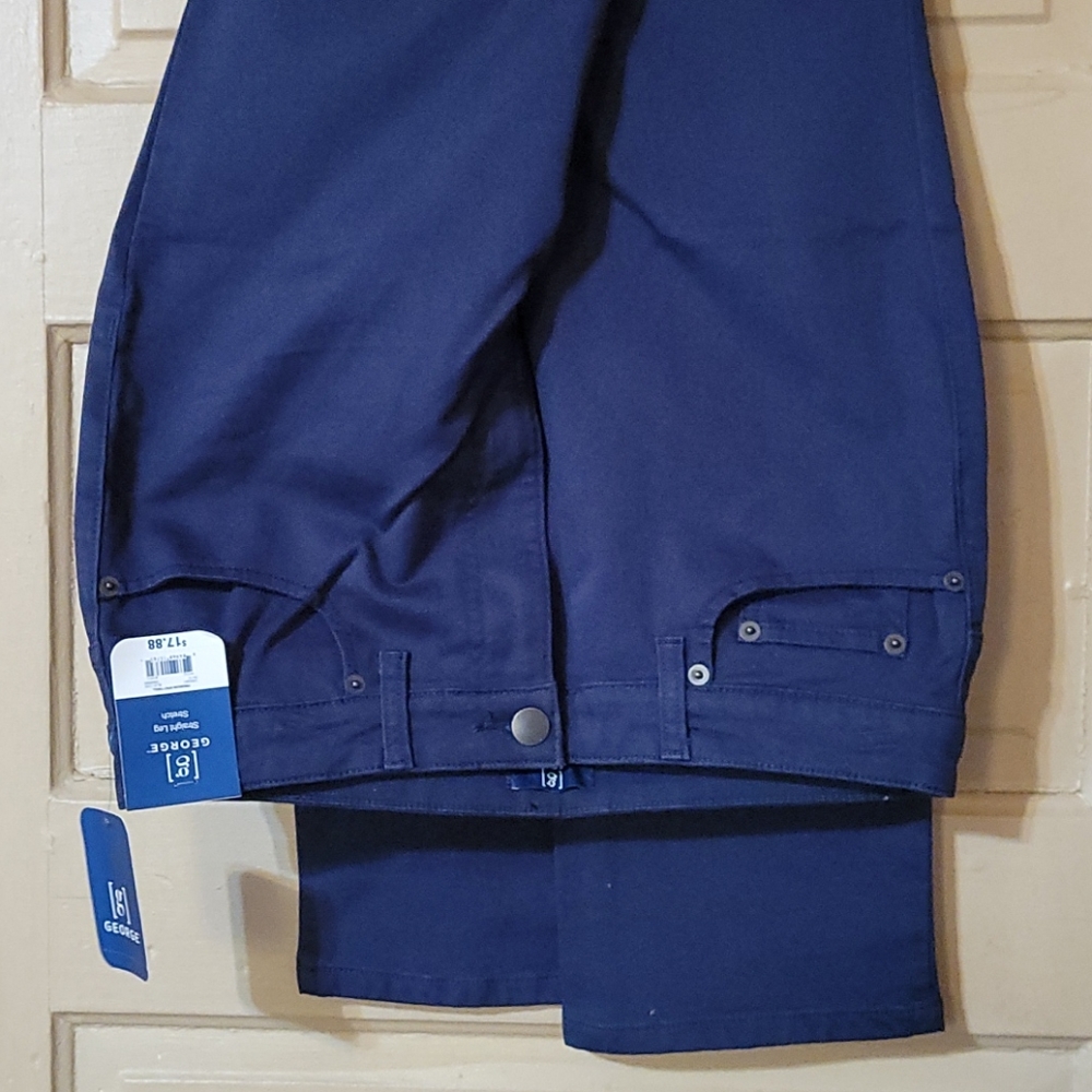 George premium straight leg stretch twill pants